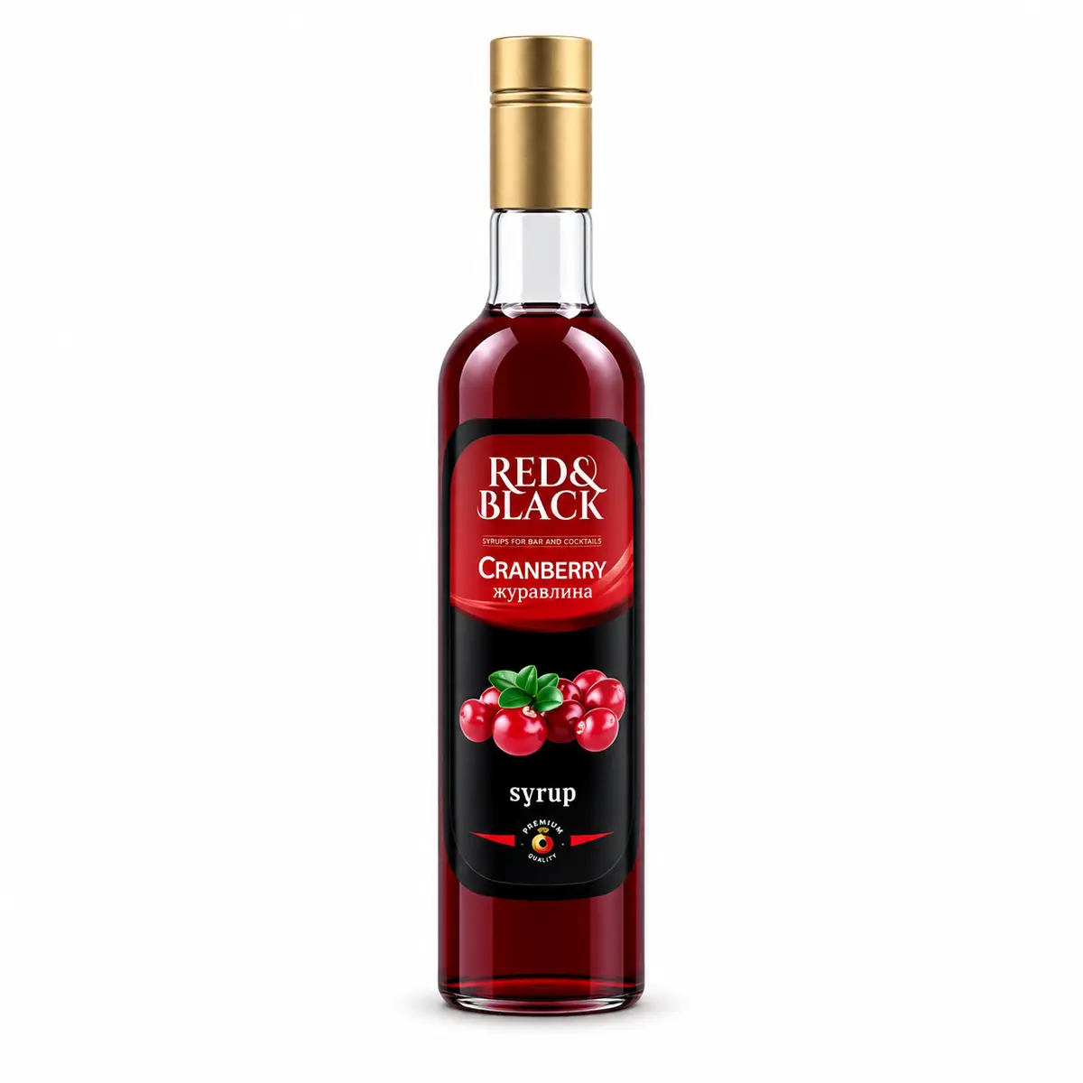 Сироп Журавлина 0,7 л (0,9 кг) Red&Black