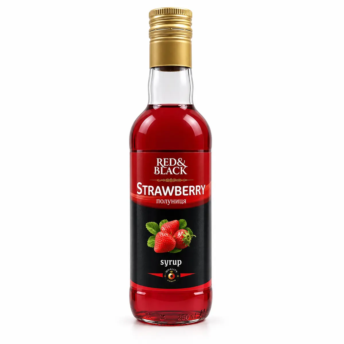 Сироп Полуниця 0,25 л Red&Black