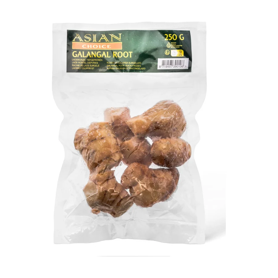 Корінь галангалу з/м, цілий, чищений Asian Choice 0,25 кг