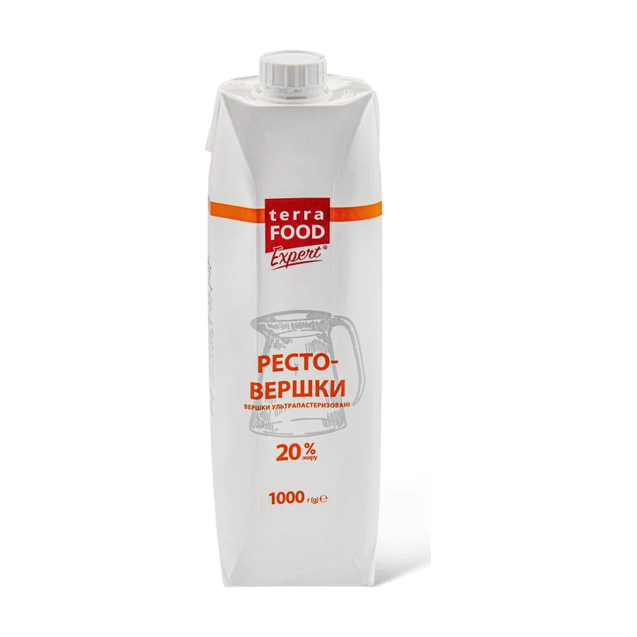 Вершки 20% Terra Food Expert 1л/ 1 кг
