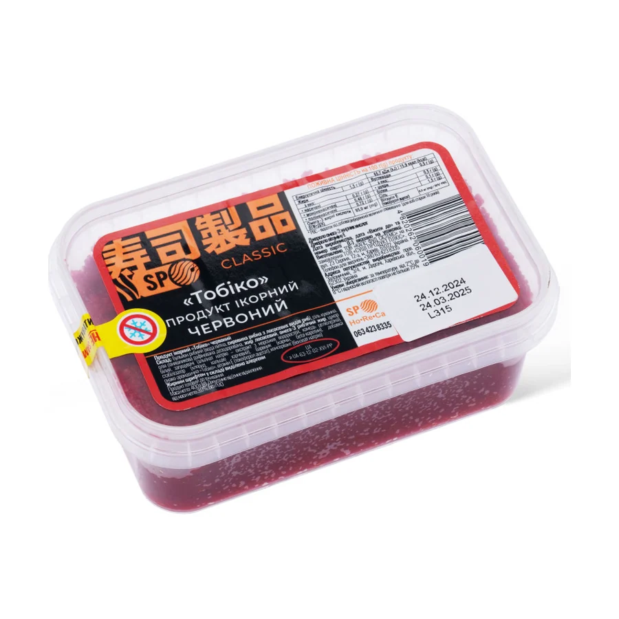 Ікорний продукт тобіко червоний SP Classic 0,4 кг (бокс)