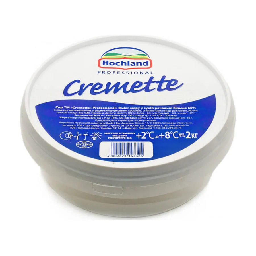 Крем-сир вершковий Cremette 2 кг