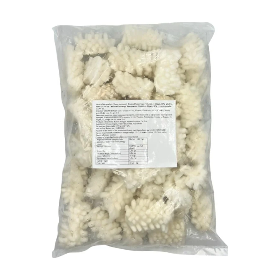 Кальмар квітка (6*4) 30% 1,0 кг
